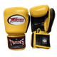 Боксерские перчатки Twins Velcro Mesh Edition BGVLA1 Black Yellow (BGVLA1-BKYE-8oz) - изображение 1