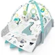 Розвиваючий інтерактивний килимок для дітей Ricokids Dino Nessi, 100×110 см, Польща - зображення 3