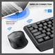 Беспроводная клавиатура с мышью для пк и ноутбука TWolf TF100 USB 2.4Гц (UkrEn) Black - изображение 6