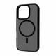 Чехол матовий Fibra Matte Metal Buttons with MagSafe для Apple iPhone 16 Pro Black - зображення 1