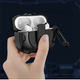 Захисний удароміцний чохол Yoobao для навушників AirPods PRO 2 з карабіном та засувкою, чорний - зображення 3