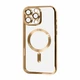 Чехол силиконовый противоударный WAVE Metal Color Case with MagSafe + защита камеры для Apple iPhone 16 Pro Max (6.9") Gold - изображение 1