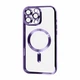 Чохол силіконовий протиударний VVave Metal Color Case with MagSafe + захист камери для Apple iPhone 16 Pro Max Purple - зображення 1