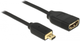 Kabel Delock Cable High Speed HDMI with Ethernet – HDMI Micro-D - HDMI-A 3D 4K 20 cm Black (4043619656875) - obraz 1