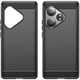 Силіконовий (TPU) чохол UniCase Carbon для Realme GT Neo 6 SE / GT 6T / GT 6 - Black - зображення 2