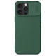 Чохол зі шторкою для камери NILLKIN CamShield Pro для iPhone 16 Pro - Green - зображення 1