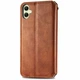 Чехол Deexe Rhombus Wallet для Samsung Galaxy A06 (A065) - Brown - изображение 5