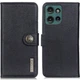 Чохол-книжка із застібкою KHAZNEH Wallet Cover для Motorola Edge 50 Neo / Edge 60 Neo - Black - зображення 1