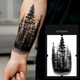 Тимчасове тату, чоловічі тимчасові татуювання TATTOOSHKA "Ліс" LB-115 - зображення 1
