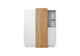 Комод 3Д/3D 3-дверний 3D/110 Білий/дуб крафт золотий Ш110xВ134 див. - зображення 3