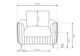 Кресло мягкое LAREN Ш100xВ85 см. Perfect Home - изображение 3