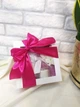 Подарочный набор для сауны, бани, женщине, девушке, маме, SPA, ванной комнаты, вафельный тюрбан, морская соль, арома-свеча, мыльные цветы, цвет пудровая роза (5743-2208) - изображение 5