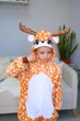 Піжама кігурумі Kigurumi для хлопчика Олень Бембі Бежевий на зріст 175 - 182 см (202642) - зображення 2