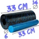 Массажный ролик (роллер) гладкий PowerPlay PP-4348 2 in 1 EPP Foam Roller 33x14 см Черно/Синий (PP_4348_Blue_(33*14)) - изображение 10