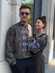 Зелені парні вишиванки хакі "Любовна магія" Жіноча вишита сукня 58 (3XL) Чоловіча сорочка вишиванка 48 (S) на тканині льон-бавовна вишивка гладдю 12784-58 (3XL) - зображення 2