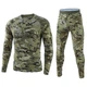 Термобелье мужское Lesko A152 2XL Camouflage Green облегающий однотонный флисовый с высокой эластичностью - изображение 1