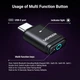 Адаптер Bluetooth 5.3 AptX Adaptive UGREEN BT501 USB-C аудио передатчик для PS5, Nintendo Switch, ноутбука, ПК Transmitter Black (45008) - изображение 9