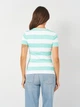 Футболка хлопковая женская Tommy Hilfiger 76J4975-C0U S Бело-зеленая (197232843847) - изображение 2