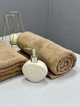 Банное махровое полотенце для сауны Osborn Textile 100х150 см беж двухнитка 450 г/м2 - изображение 3