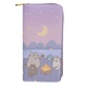 Гаманець клатч портмоне Pusheen cat 19х10см Вечір біля багаття Фіолетовий n-12266 - зображення 1