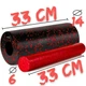 Ролик масажний (роллер) гладкий PowerPlay PP-4348 2 in 1 EPP Foam Roller Чорно/Червоний (33x14см.) - изображение 2