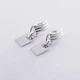 Серьги-подвески в белом золоте 585 пробы С06613 - изображение 1