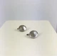 Серьги из белого золота 585 проби С047 - изображение 5