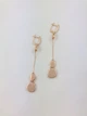 Серьги-подвески в красном золоте 585 пробы С264 - изображение 10