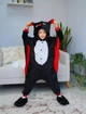 Пижама кигуруми Kigurumi для мальчика Летучая Мишь Черный на рост 155-165 см (205642) - изображение 1