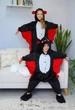 Пижама кигуруми Kigurumi для мальчика Летучая Мишь Черный на рост 165-175 см (205642) - изображение 8