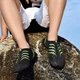 Обувь для пляжа и кораллов аквашузы Diving shoes черные с зеленым плоская подошва 38-39 ( 24,5 см ) 201 - изображение 2