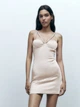 Платье женское Zara 8018/372 L Бежевое (08018372804043) - изображение 1