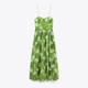 Платье женское Zara 8024/235 XS Зеленое (08024235500014) - изображение 3