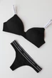Комплект белья Victoria's Secret T-Shirt Cotton Lightly Lined Wireless Bra Black Set размер 34B+S - изображение 1