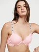 Комплект білизни Victoria's Secret Push-Up Bra Beige Set 34C-M розовий - зображення 6