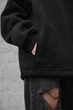 Жіноче Оверсайз Худі Толстовка На Флісі З Капюшоном Та Принтом Without Onesize 1702 Black - зображення 3