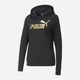 Худи женское Puma ESS+ Metallic Logo Hoodie 84909601 XXS Черное (4065453124976) - изображение 6