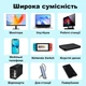 Кабель подовжувач Type-C – Type-C USB 4.0 Gen2 PD 240W Thunderbolt 4 0.2 м Сірий - зображення 7