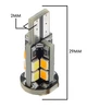Светодиодная двухцветная лампа Т10 W5W 20SMD 3030 12V Холодный белый и жёлтый свет (10606) - изображение 4