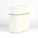 Відро для сміття MBM HOME з кришкою BIN-23 10L WHITE/GRAY біло-сіре - зображення 2