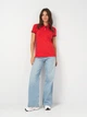 Поло женское U.S. Polo Assn Dot Print Pique Polo Shirt 214922-ZH00A XS Красное (786665546496) - изображение 3