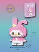 Конструктор фигурка Мелоди (Kuromi ) геншен, манги, hello kitty, Санріо Кітті, Мелоди для девочек мини блоки y2k kpop 145 деталей (AN) 21200 - изображение 3