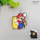 Значок Супер Марио Марио Super Mario Mario 3,5 см P SM M 01 - изображение 2