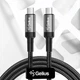 Кабель Gelius Pro G-Power GP-UC108 Type-C - Type-C PD100W (5A) 2м для швидкого заряджання та передачі даних Black - зображення 2