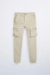 Текстурні штани Zara Cargo Бежевий L 6688/412/700 - изображение 1