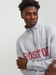 Світшот Jack&Jones Bradley Cedric Half Zip Сірий 2XL 12257392 - зображення 3