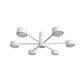 Стельова люстра MSK Electric Copter на шість круглих плафонів під лампи GX53 NL 8041-6 WH білий - зображення 4