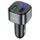FM - трансмітер HOCO E67 Fighter with Bluetooth transmitter 2USB QC3.0 BT5.0 Black - изображение 1