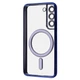 Чехол ударостойкий Wave Metal Color Case with MagSafe + линзы на камеру для Samsung Galaxy S24 FE Midnight Blue - изображение 2