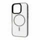 Чехол матовый Fibra Matte Metal Buttons with MagSafe для Apple iPhone 15 Grey - изображение 1